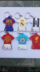 Gantungan Kunci Karet Model Jersey Klub Sepakbola Madrid Barca Chelsea Man United Juve Liverpool