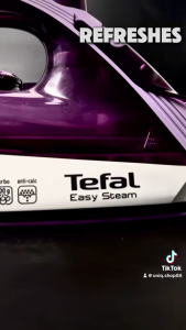 Tefal Easy Steam Ceramic Steam Iron 1200W | FV1953 (Non Stick Dry Iron Seterika Stim Boost 熨斗)