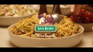 San Remo Vegeroni Spirals Pasta 375g. พาสต้า รูปเกลียว ผสมผัก mixed vegetables