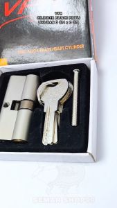 CYLINDER KUNCI PINTU KAMAR UKURAN KECIL (ASLI VPR KTK)& ANAK KUNCI PINTU KUNINGAN DAN 4PCS KUNCI RUMAH
