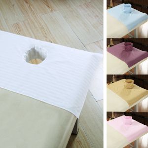 Face Hole Towelling Covers For Salon SPA Soft Cotton Facauty Massage Treatment Bed Table Cover Sheet With Hole Supplies