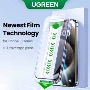 UGREEN 2Pcs Full Screen HD Screen Protector Glass with Film for iPhone 16 Pro Max iPhone 16 Pro iPhone 16 Plus iPhone 16 - Lazada