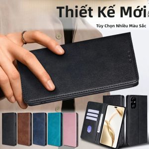 Bao Da Ví Cho Honor 200 Pro/Lite 90 Smart X6B - Sách Phong Cách Flip Cover Có Đóng Từ Tính Túi Đựng Thẻ Chống Trầy Xước