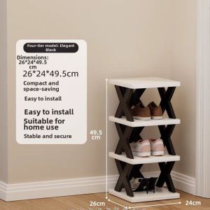 Dustproof Narrow Folding Space-saving Shoe Rack
