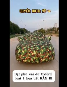 Bạt phủ ô tô RẰN RI VẢI DÙ CHUYÊN DỤNG cao cấp chống xước chống nắng mưa cách nhiệt bảo vệ toàn diện hiệu quả
