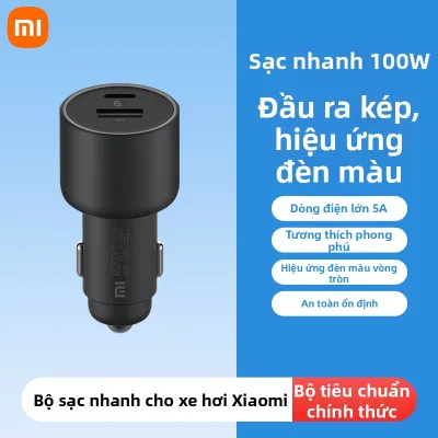 Xiaomi | Sạc Nhanh Đa Chức Năng Cao Cấp Dành Riêng Cho Ô Tô 100W