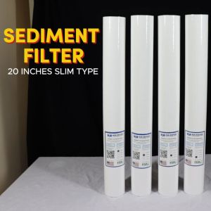 WATER FILTER 20" SLIM TYPE SEDIMENT FILTER 10 MICRON SLIM WATER PURIFIER REPLACEMENT