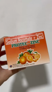 EURASIA Protec-Zinc Vitamin C and Zinc Capsule 100s | Sodium Ascorbate 600mg + Zinc 10mg Non-acidic Ultimate Immune Booster Antioxidant Support & Adult Wellness Supplement