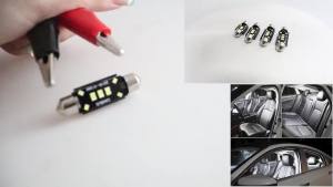 KEVANLY | 2/10pcs C10W C5W LED Festoon 31mm 39mm Canbus for Car Dome Reading Light License Plate Lamp Auto Interior Lights 12V White