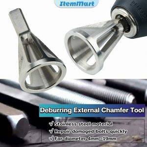 ItemMart Stainless Steel Remove Burr Tools Drill Bit Deburring External Chamfer Tool