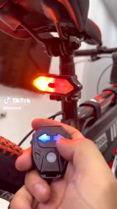Đèn hậu Xi Nhan xe đạp  Shimano không dây pin sạc 5 chế độ sáng - tiêu chuẩn Nhật