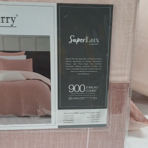 Jean Perry Super Lux Quilt Cover Set - 900 Thread Count 100% Combed Cotton Sateen Luxury Bedding Set Lazada Exclusive