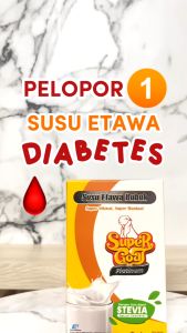 Supergoat Stevia Original 1 Box Susu Bubuk Etawa Asli Bantu Atasi Gula Tinggi Diabetes Dairy Milk