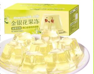Honeysuckle Jelly Fresh Moisturizing and Greedy Refreshing Pudding Sugar Free 550g   金银花果冻