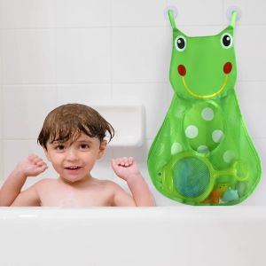 Baby Bathroom Mesh Bag Cartoon Animal Shapes Cloth Sand Toys Storage Net Bag Sucker Organizer for Children Bath Toys Kid Basket