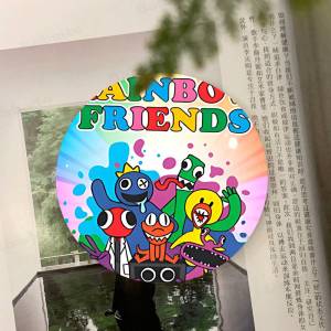 Game R-Rainbow F-Friends Printed Coasters Suitable for Daily Family Party Decoration Office Non-Slip Wooden Coasters