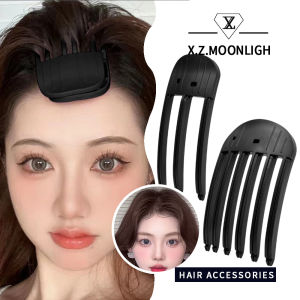 X.z.moonligh หวีสไตล์เกาหลีเพดานสูงที่มีรากผมนุ่มตามธรรมชาติสำหรับเด็กผู้ชายและเด็กผู้หญิงกิ๊บติดผมขี้เกียจไร้รอยต่อสำหรับจัดแต่งทรงผม