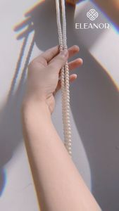 Dây chuyền nữ layer ngọc trai nhân tạo Eleanor Accessories vòng cổ dạng chuỗi hạt phụ kiện trang sức 5301