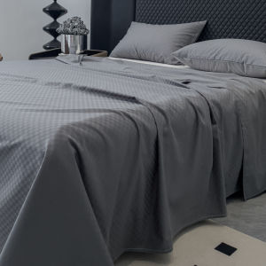 MINGSHA | Long-staple Cotton Bedding Set for Summer Single Color 3 Pieces