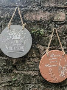 Scandinavian Hanging Garden Entrance Door Plate Welcome Board Pastoral B & B Creative Wall Cement Fashion Decorated Hangtag