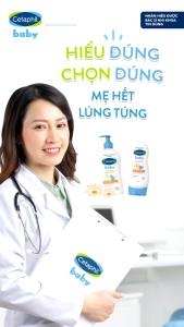 Sữa tắm dưỡng ẩm dịu lành cho bé với Calendula hoa cúc hữu cơ CETAPHIL BABY W&SHAMPOO CALENDULA