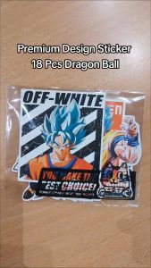 (PREMIUM DESIGNER STICKER) 18pcs DRAGON BALL Vinyl Decal graffiti STICKERS bomb for laptop fridge luggage & etc