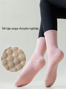MiiOW | Tất tập yoga chống trượt MiOW dành cho nữ thể thao trong nhà khiêu vũ đệm bouncy Pilates chống sốc tất đến giữa bắp chân