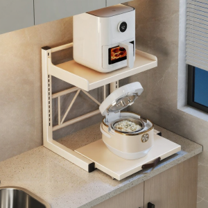 SUOBAI | Sliding Microwave Organizer Rack Multi-functional Kitchen Shelving Unit