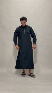 As-Sabar - Gamis Pria Jubah pria Emboss Abbas Jubah Laki Laki Dewasa dan Remaja Casual Trendy