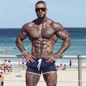 2025 Running Shorts Men Fashion Joggers Shorts Summer Quick-Dry Sports Shorts Mesh Breathable Shorts Gym Man Beach Short Pants