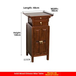 WANGJIXIANG | Home Wooden Altar Console Cabinet for Prayer