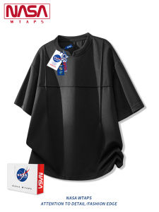NASA WTAPS | Vintage Texture Loose Round-Neck Short Sleeve Top