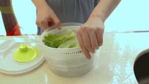Manual Vegetable Dryer Salad Spinner Fruits Wash Basket Clean Drying Spinner