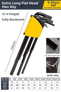 deli | Industrial Long Hex Wrench Set
