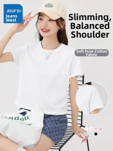 Jeanswest | Slim Fit Cotton Short T-shirt for Petite Women