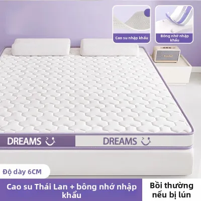 XINSHUO | Nệm cao su 1.5m x 2.0m mút hoạt tính cho phòng ngủ giường tatami