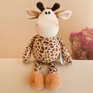 25/35cm Stuffed Lifelike Lion Tiger Elephant Monkey Leopard Giraffe Raccoon Doll Simulation Forest Animals Plush Toys for Kids
