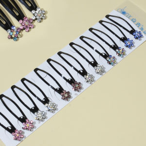 Kẹp Tóc BB Phong Cách Mới Cho Nữ Kẹp Tóc Đá Rhinestone Đơn Kẹp Tóc Ngang Kẹp Tóc Tóc Mái Trước Kẹp Tóc Phụ Kiện Tóc Thời Trang