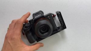 L Shape Bracket Quick Release Aluminium Alloy Untuk Universal DSLR Mirrorless Zhiyun Gimbal Camera Holder Quick Release