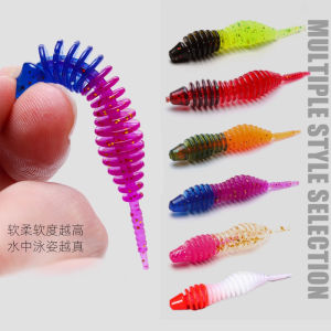 MrLurion 10pieces a box 5cm 1g shad lure soft bait for fishing artificial grub worm lure bait Floating