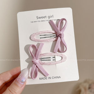 PINK EMPRESS | Bow-shaped Hair Clips For Front Fringe and Side Bangs Fixing