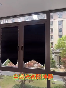 Self Adhesive DIY Tirai Pleated Blind Pleated Shades Simple Perforationless Shading Curtain Self-adhesive Pleated Curtain