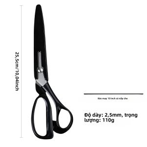 Kéo May Chuyên Nghiệp 8/10 Inch Thép Không Gỉ Sắc Bén Bền Chắc Dùng Cắt Vải May Mặc Và Thủ Công DIY