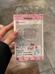 OPPO Reno 13 5G Case OPPO Reno 13 Pro 5G Clear Shockproof Transparent Hard Case with Three-dimensional Creative DIY Stickers Camera Cover Lens Protector Phone Case