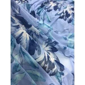 Vải Thun Lưới dai hoạ tiết hoa màu Xanh biển (khổ1m6)dày vừa mềm rũ co dãn 4 chiều_may đầm váyáo kiểuchân váysét thiết kế...thời trang