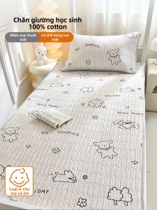 MUSHABAI | Chăn Bông Cotton Thân Thiện Với Học Sinh Không Trượt Chống Bẩn Dùng Quanh Năm Có Thể Giặt Máy