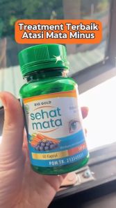 Bundle 3 Botol Kapsul Sehat Mata Bio Gold Ekstrak Bilberry & Wortel Atasi Mata Buram Minus Slinder
