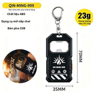 Mini COB LED Đèn Pin Móc Khóa USB Sạc Chống Nước Làm Việc Nhẹ Móc Khóa Dành Cho Cắm Trại Đi Bộ Đèn Bỏ Túi Cao/Trung Bình/Chế Độ Thấp