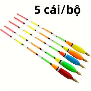 5 Cái/bộ Phao Câu Cá Có Tầm Nhìn Cao Với Sức Nổi Lớn Đuôi Dày Đầu Đồng Cho Thuyền Trôi Trên Biển