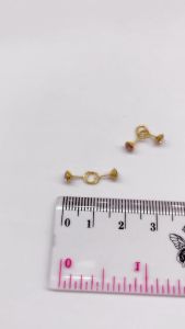 Anting Emas Kadar 8K Model Toge Dino Family Gold